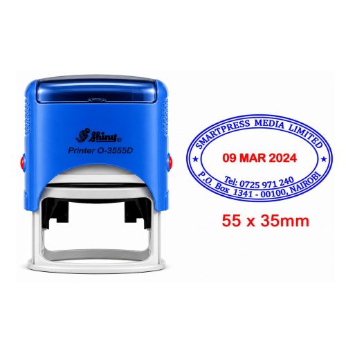 Oval Date Stamp (SHINY-O3555D)