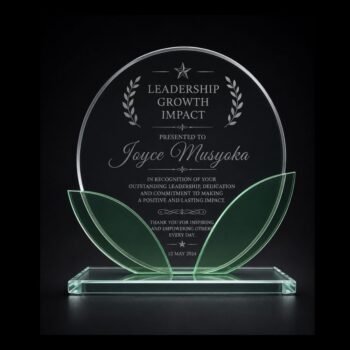 Recognition Corporate Award customized for employee achievement and business recognition in Kenya
