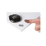 hiny thumb print ink pad casing showing the black porous fingerprint ink for legal and notary document signing.